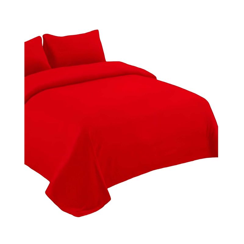 GENERICO - SABANA DE MICROPOLAR 2 PLAZAS ROJO