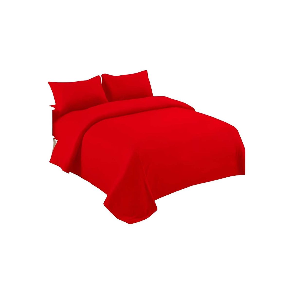 GENERICO - SABANA DE MICROPOLAR 2 PLAZAS ROJO