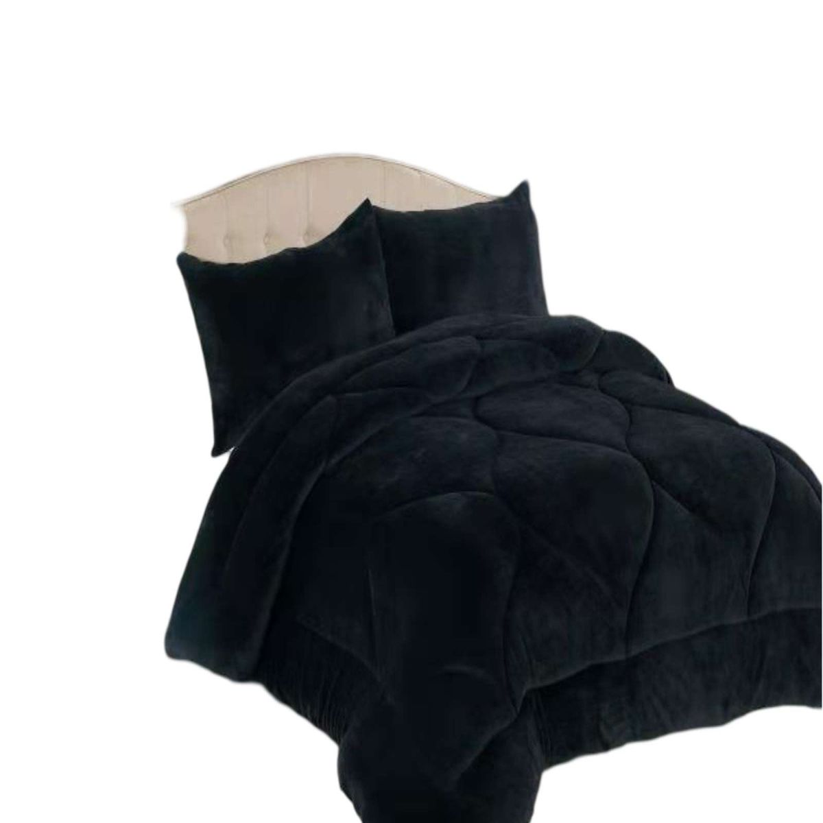 GENERICO - PLUMON DE INVIERNO PLAZA Y MEDIA NEGRO