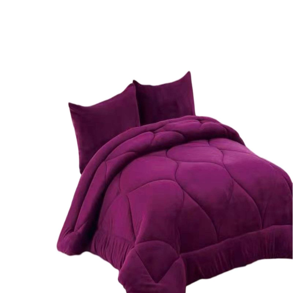 GENERICO - PLUMON DE INVIERNO PLAZA Y MEDIA MORADO