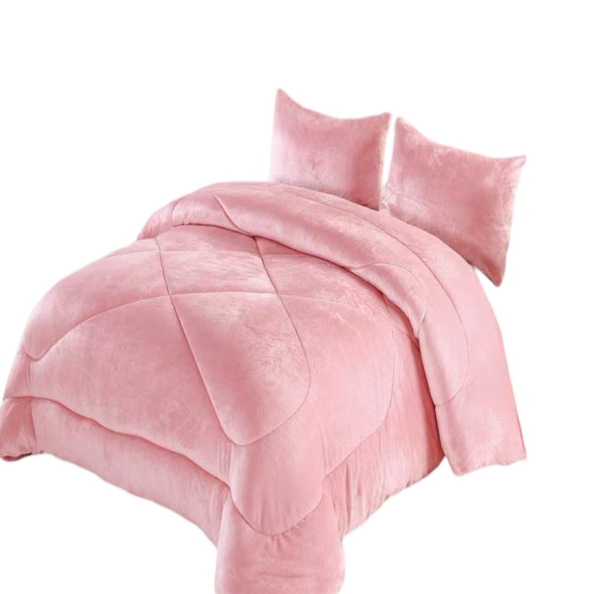 GENERICO - PLUMON DE INVIERNO 2 PLAZAS ROSADO