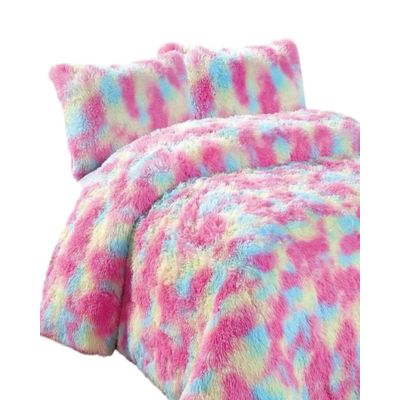 Imagen 2 del producto PLUMON PELUDO 2 PLAZAS ROSA JASPEADO