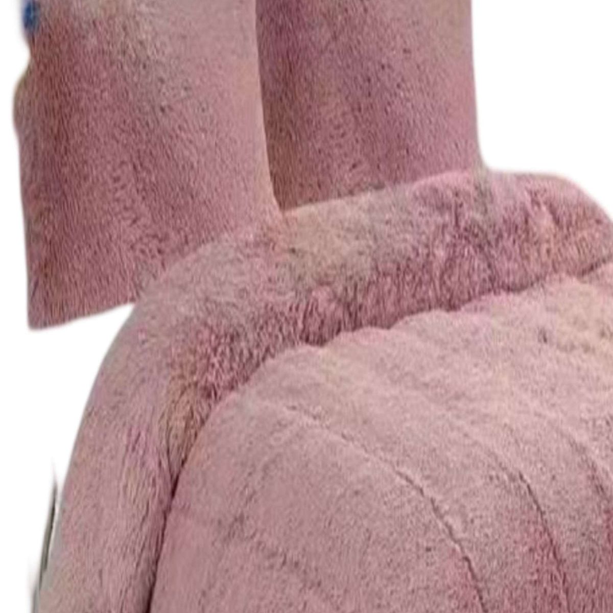 GENERICO - PLUMON PELUDO 2 PLAZAS ROSADO