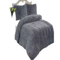 PLUMON PELUDO 2 PLAZAS GRIS