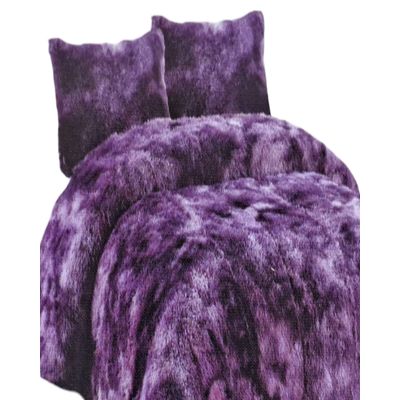 Imagen 2 del producto PLUMON PELUDO 2 PLAZAS MORADO JASPEADO