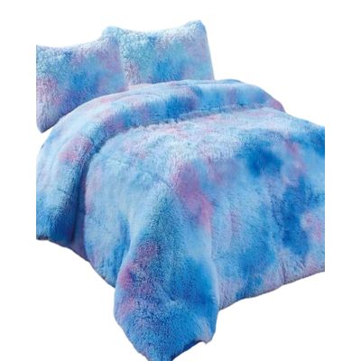 Imagen 2 del producto PLUMON PELUDO 2 PLAZAS AZUL JASPEADO