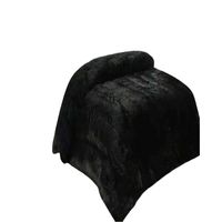 PLUMON PELUDO 2 PLAZAS NEGRO