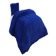 GENERICO - PLUMON PELUDO 2 PLAZAS AZUL