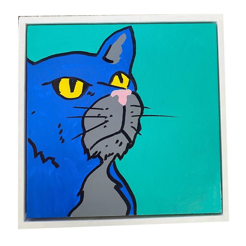 GENERICO - Cuadro decorativo Gato 9 33x33 cm