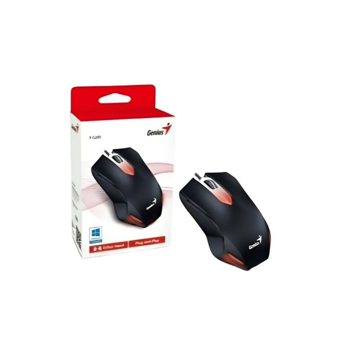 GENIUS - X-G200 MOUSE GENIUS NEGRO GAMING