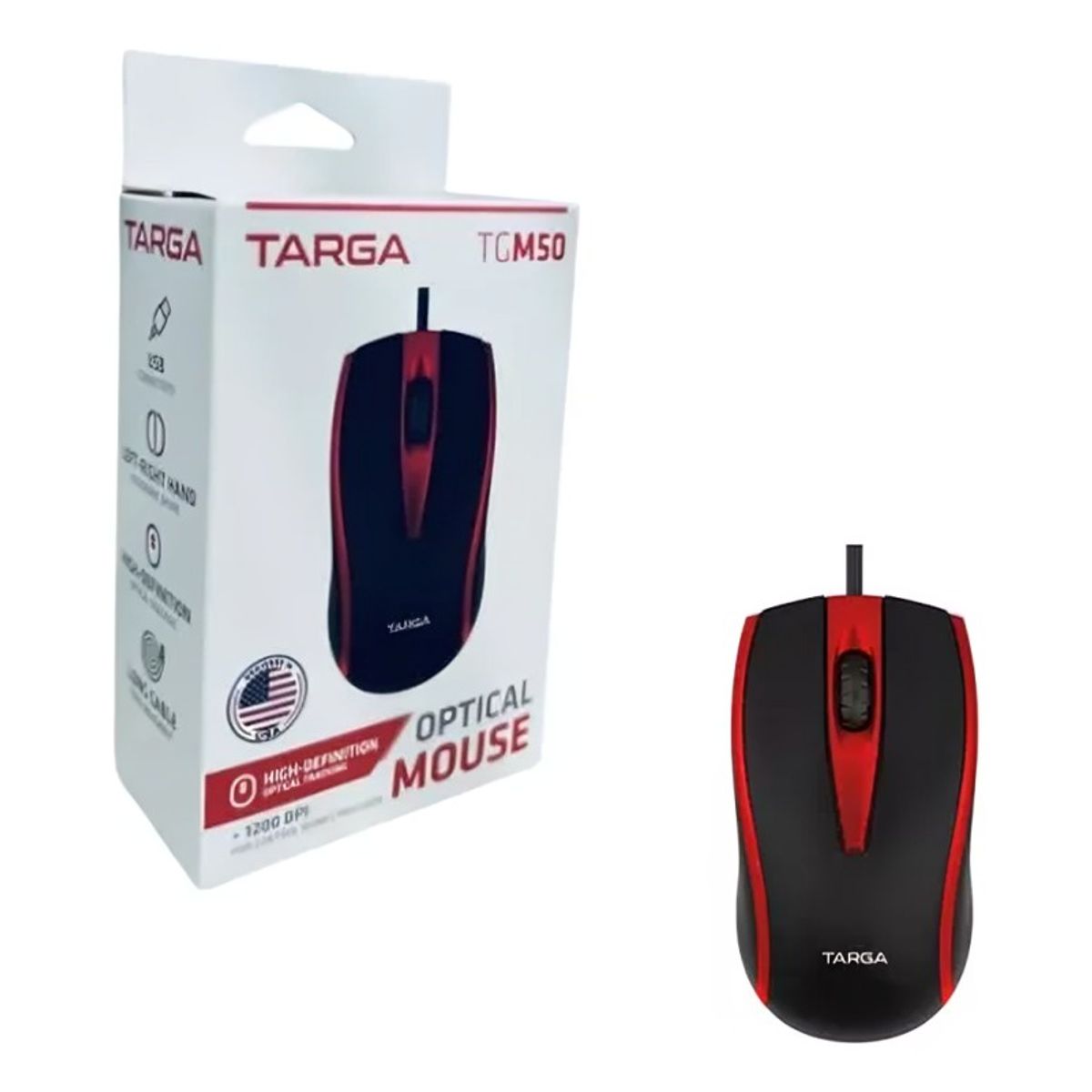 TARGA - MOUSE INALAMBRICO TARGA TG M70W ROJO