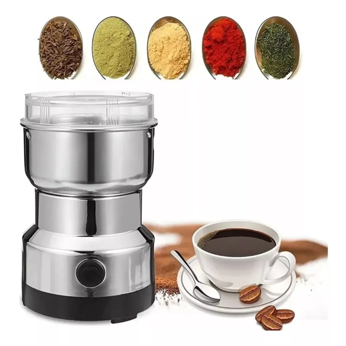 GIOIO - Molino Pulverizador Electrico Granos Café Hierbas Especias