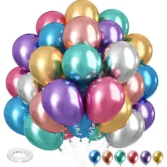 GENERICO - Globos Metalizdos Cromadosshuaian50 Unidades10nch