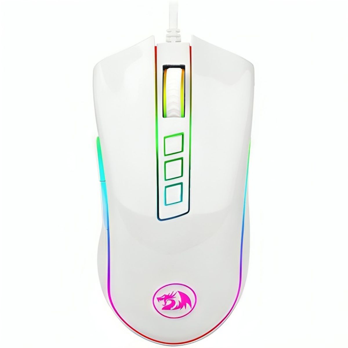 REDRAGON - M711W MOUSE ALAMBRICO GAMER RGB COBRA WHITE