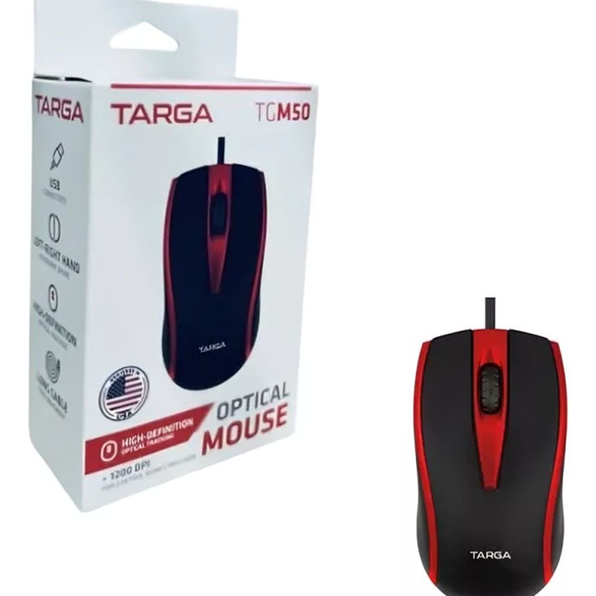 TARGA - MOUSE INALAMBRICO TARGA TG M70W ROJO