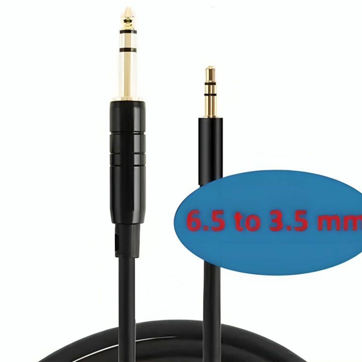 GENERICO - Cable Audio Jack Plug Macho 63mm A Macho 35mm 1500MM