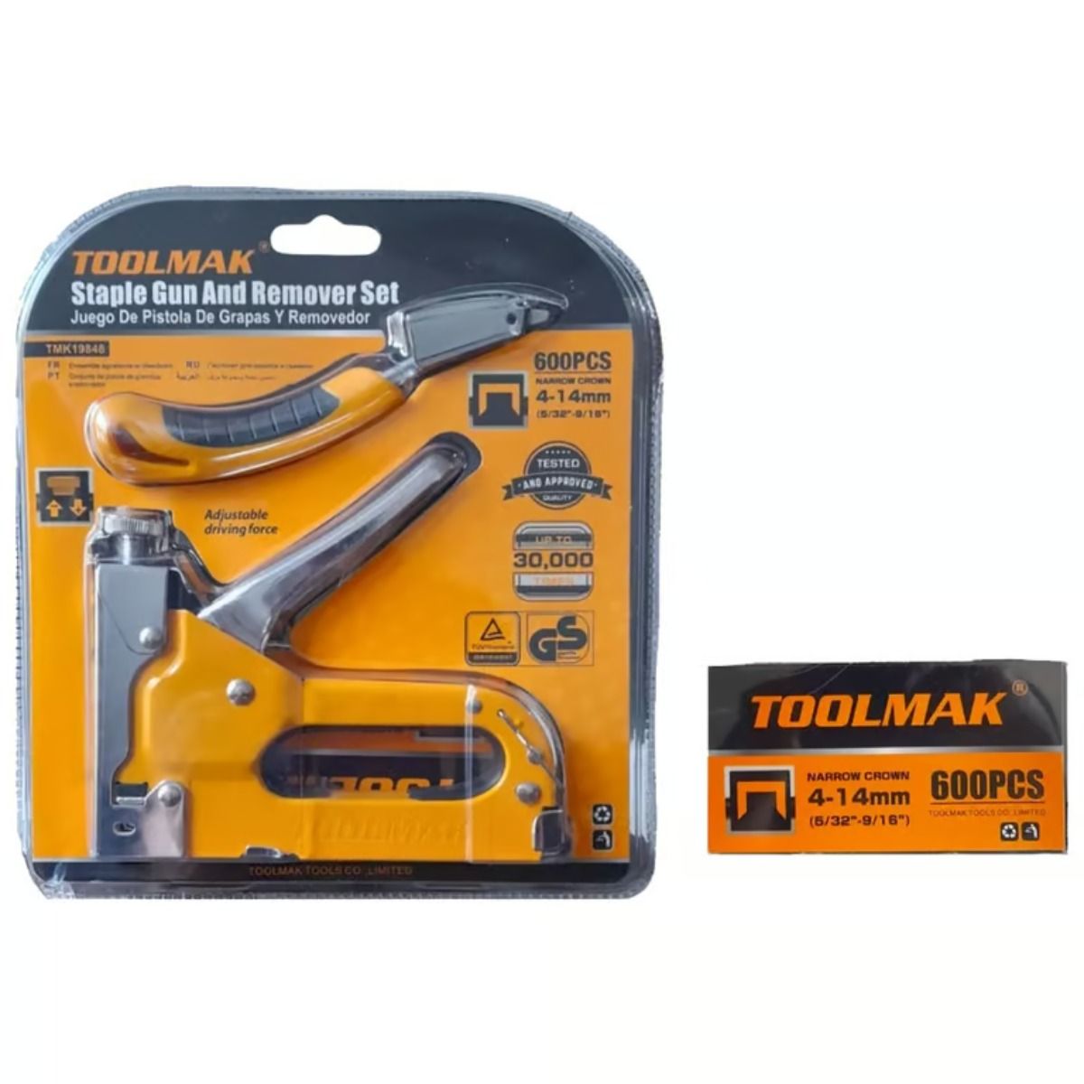 GENERICO - Engrapadora Tapicera Con Removedor Y 5600 Grapas