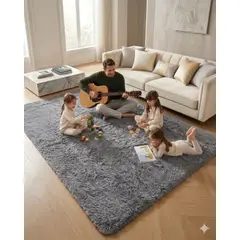 GENERICO - Alfombra Shaggy Peluda Extra Suave VERANO / INVIERNO 300 x 200 cm