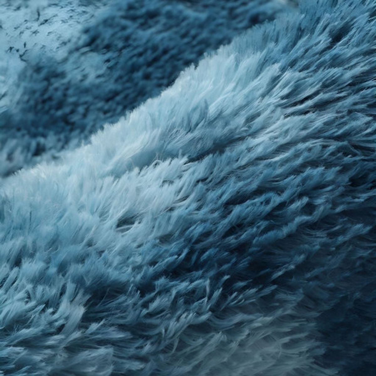 GENERICO - Alfombra Living y Dormitorio Suave 240 x 200 cm Primera Calidad Azul Jaspeado