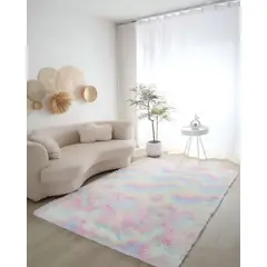 GENERICO - Alfombra Living y Dormitorio Suave 240 x 200 cm Primera Calidad COLOR UNICORNIO