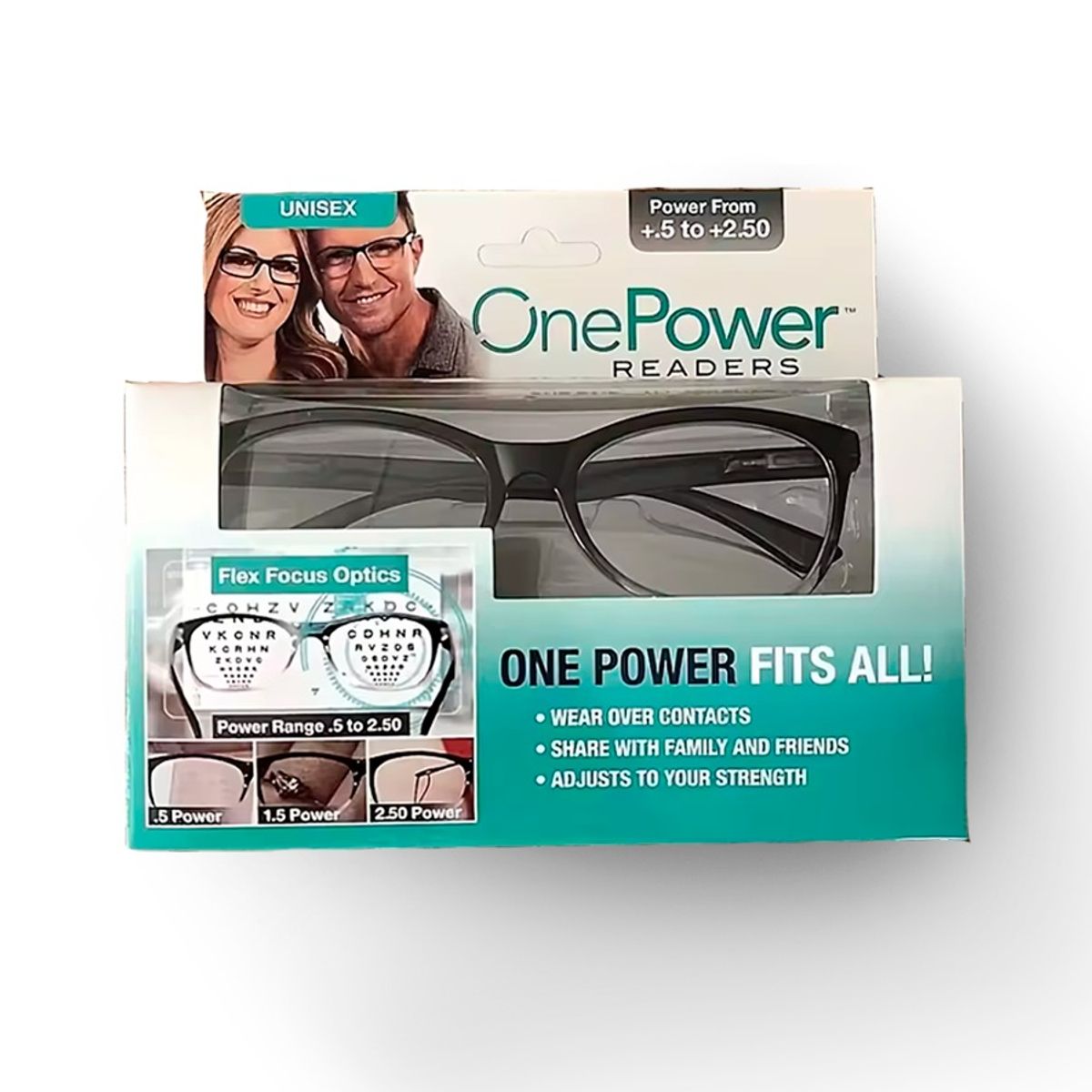 GENERICO - Lentes De Lectura Con Enfoque Ajustable Unisex One Power