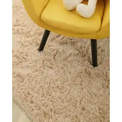 GENERICO - Alfombra peluda Suave 200 x 300 cm Primera Calidad Beige