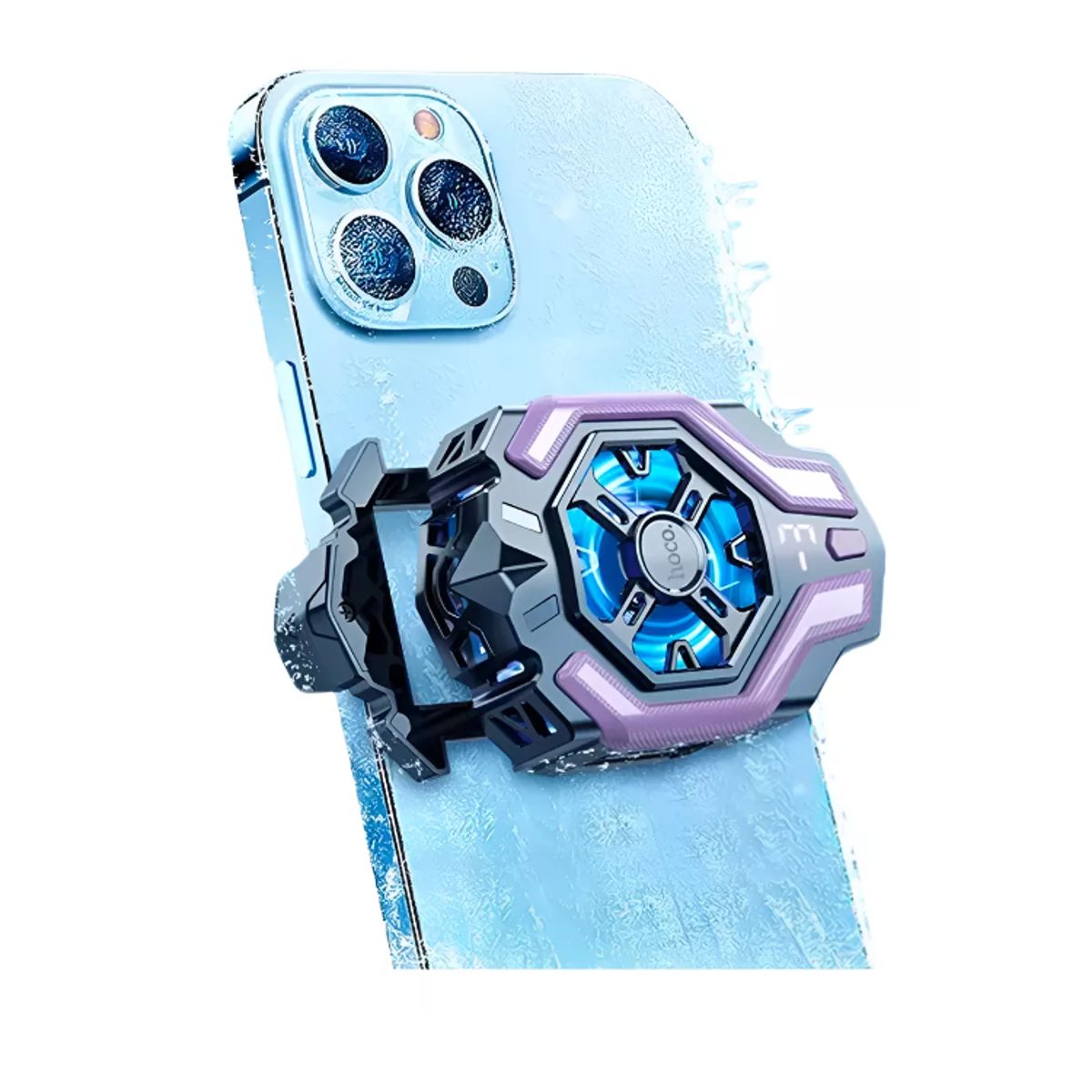 GENERICO - Soporte Enfriador Smartphone Hoco Gm26 Negro