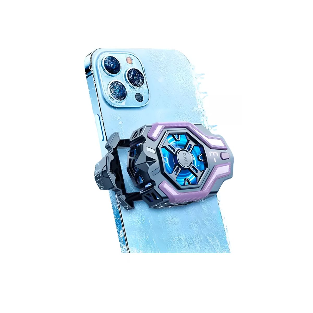 GENERICO - Soporte Enfriador Smartphone Hoco Gm26 Negro