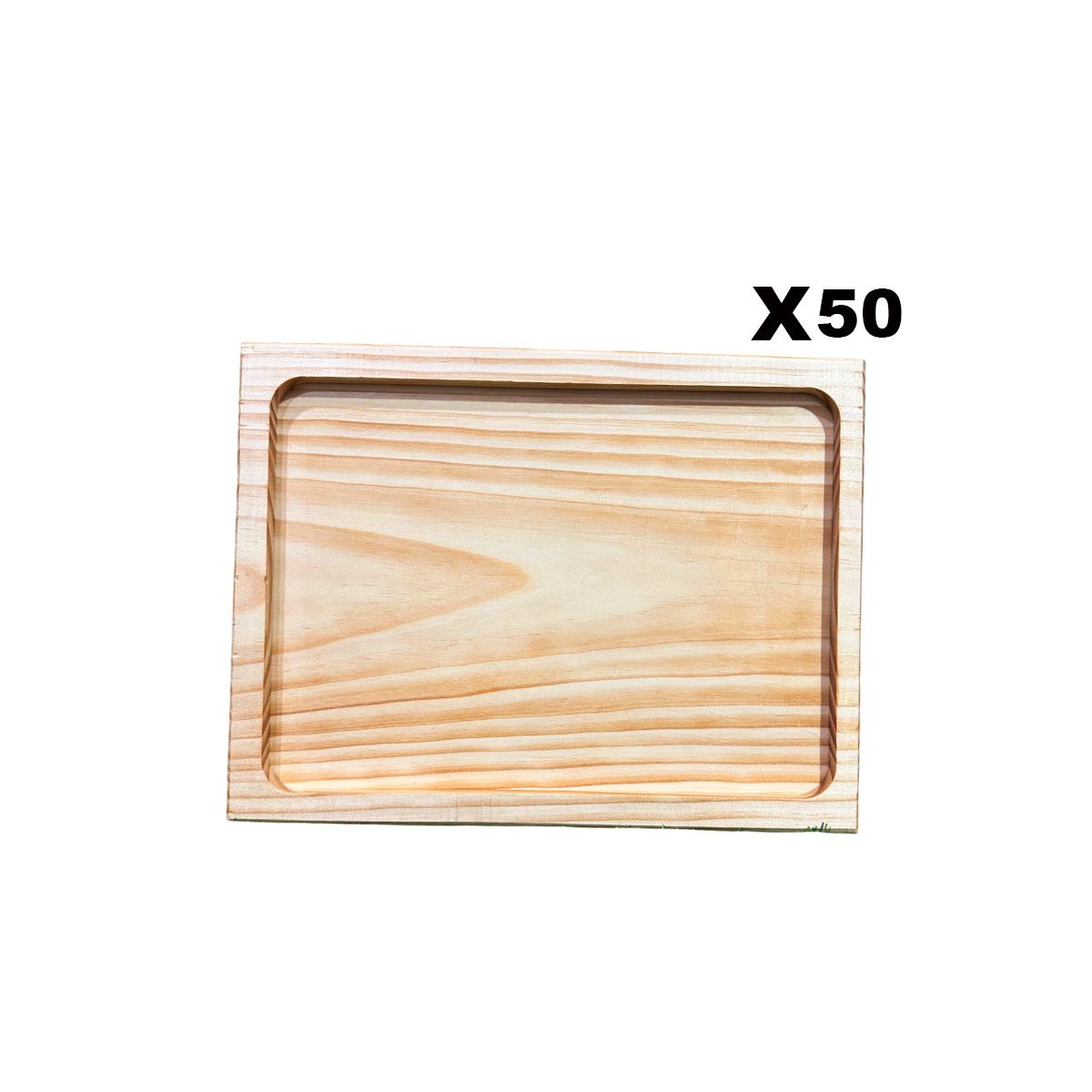 GENERICO - Pack De 50 Tablas O Plato Rectangular Modelo5, 30x22