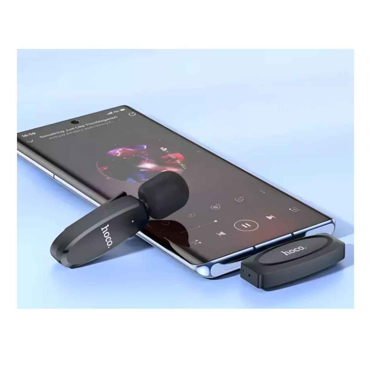 HOCO - Micrófono Inalámbrico Externo Tipo C Negro