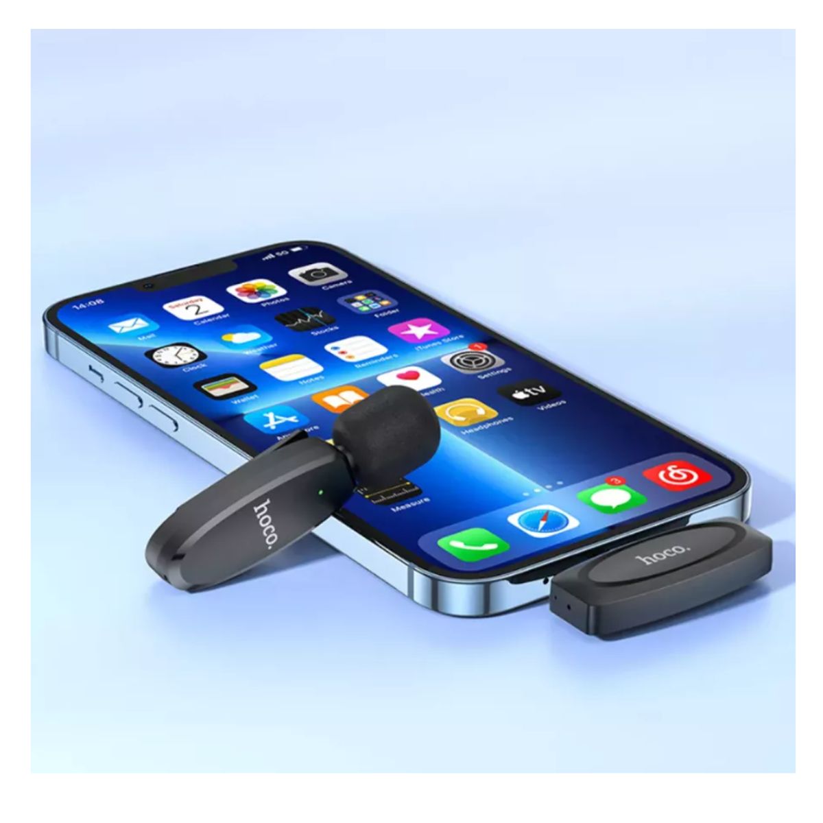 HOCO - Micrófono Inalámbrico Externo Tipo C Negro