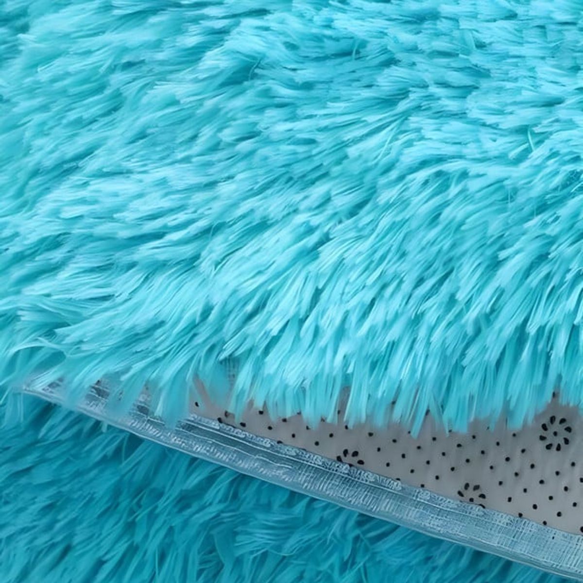 GENERICO - Alfombra peluda Suave 240 x 200 cm Primera Calidad Celeste