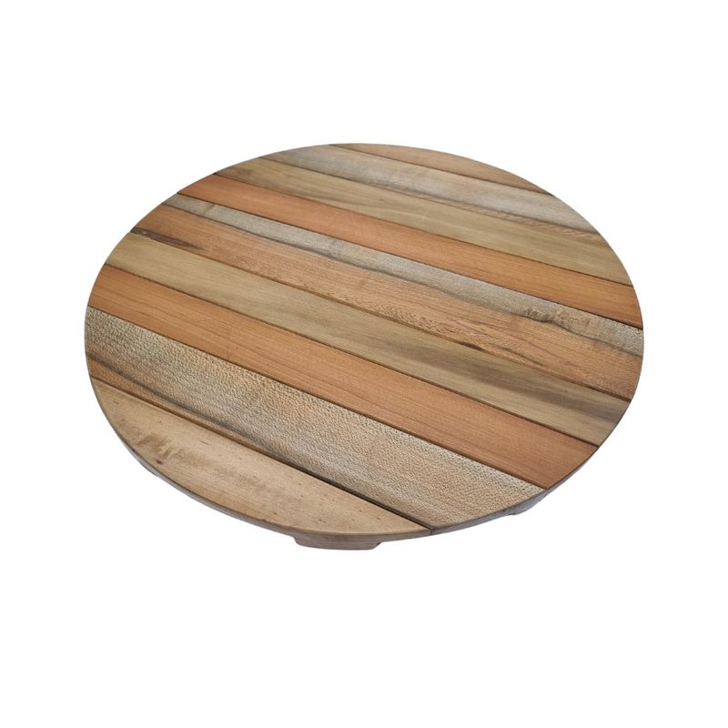 ROU ESENCIA NATURAL - Mesa giratoria de madera nativa 50 cm