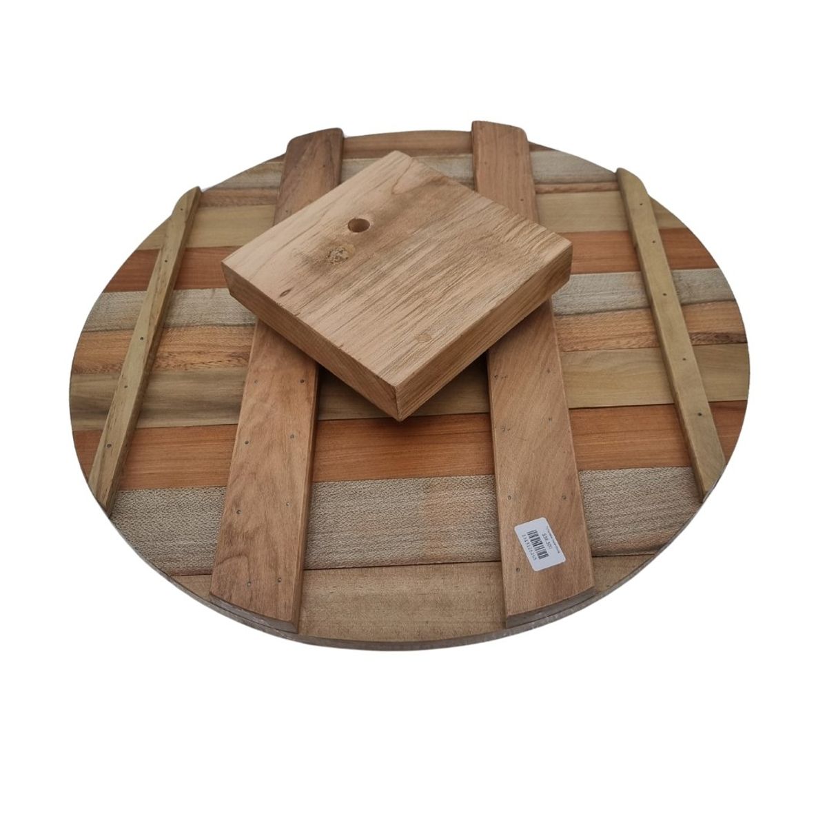 ROU ESENCIA NATURAL - Mesa giratoria de madera nativa 45 cm