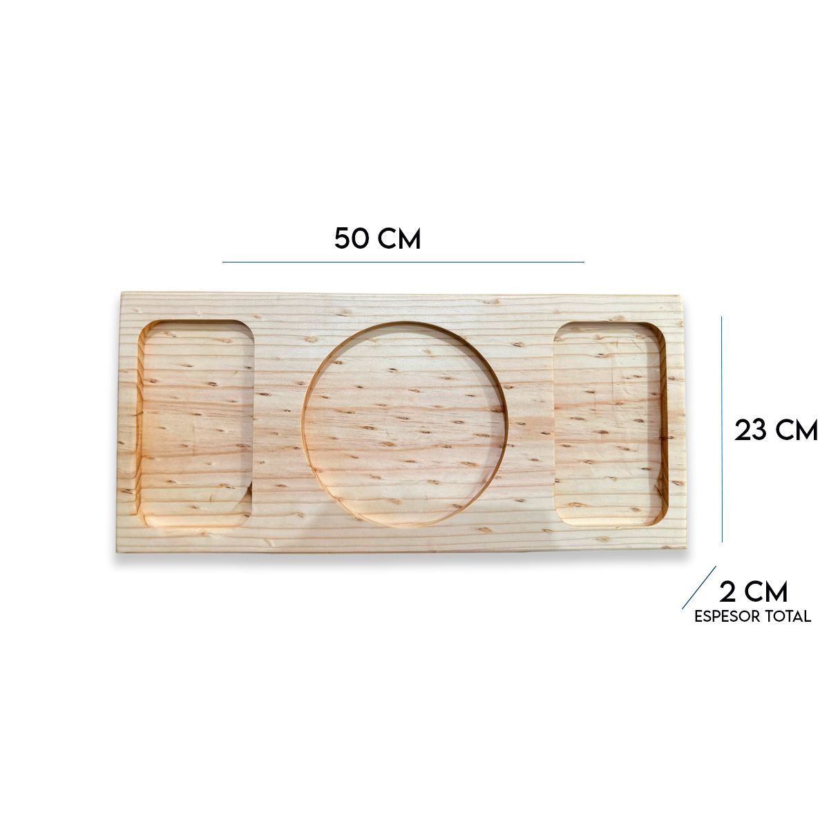 GENERICO - pack de 10 Tabla De Picoteo,picadillo O Cocktail Mod3,  50x23x2 Cm