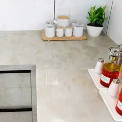 GENERICO - Papel Tapiz Adhesivo Mármol Impermeable Para Encimera Cajon 10m Beige