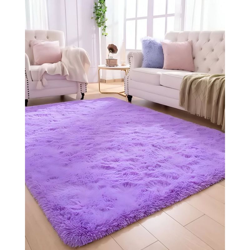 GENERICO - Alfombra Living Dormitorio Suave 180 x 200 cm Lila