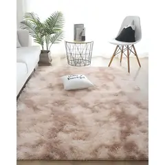 GENERICO - Alfombra Living Dormitorio Suave 200 x 300 cm Beige Jaspeado