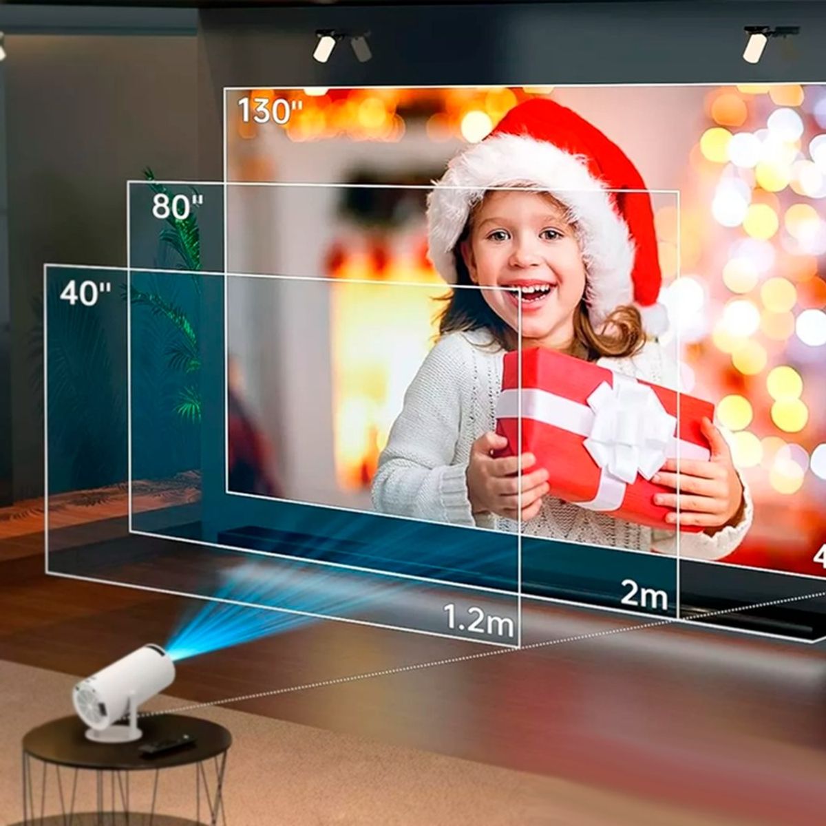 GENERICO - Proyector Multimedia LED Source 4K Ultra HD Portátil Cine En Casa