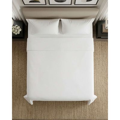 Imagen 2 del producto JUEGO DE SABANAS DE 200 HILOS 2 PLAZAS BLANCO