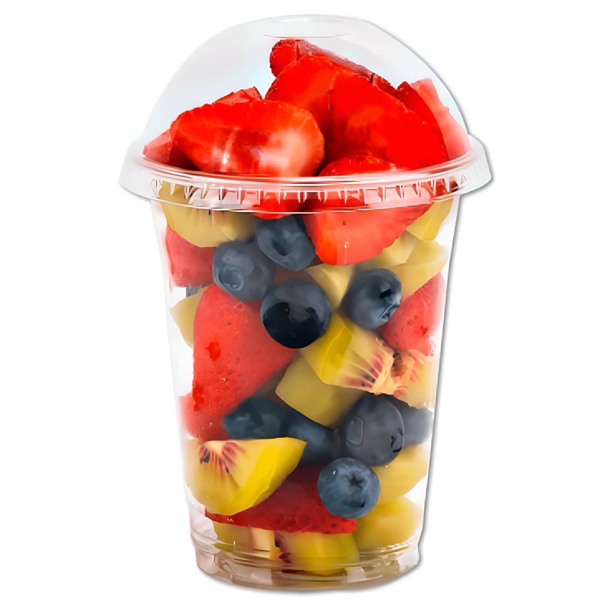 GENERICO - Pack 50 Vasos Desechable Plastico con tapa