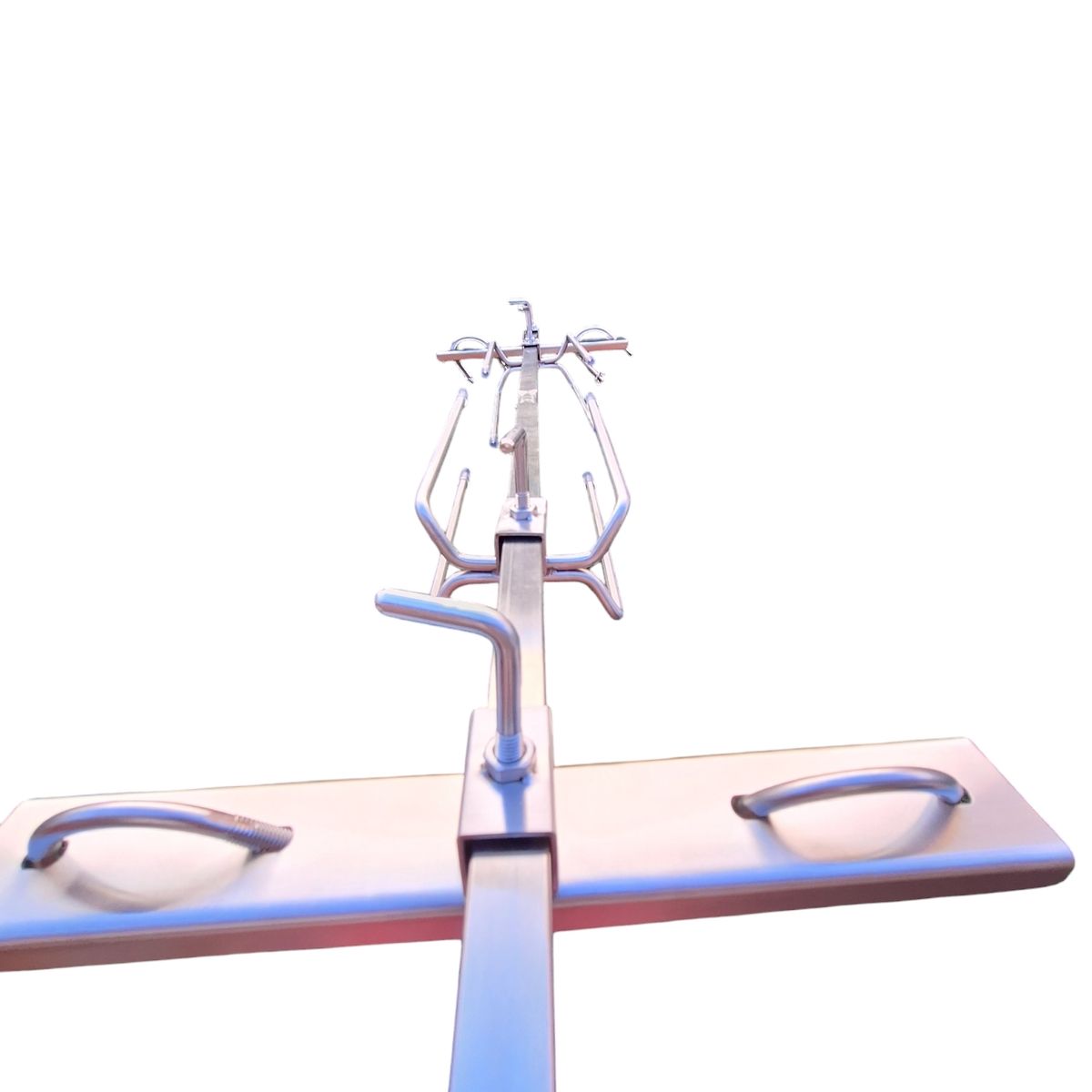 GENERICO - Kit spiedo motor para corderos capacidad 40 kg  largo 130 cm