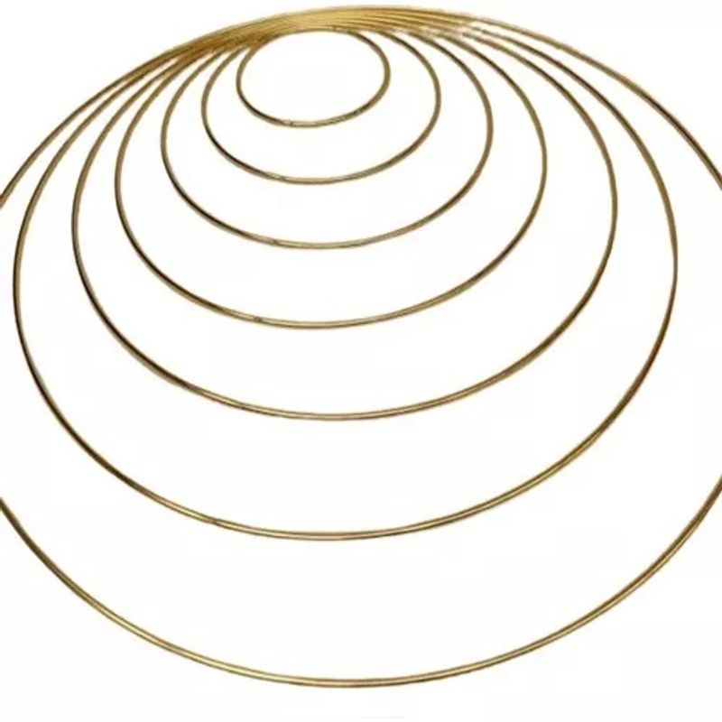 PURYCREA - 7Argollas Metalicas Macrame Mandalas Atrapasueños