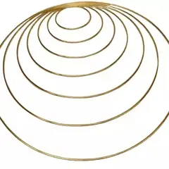 PURYCREA - 7Argollas Metalicas Macrame Mandalas Atrapasueños