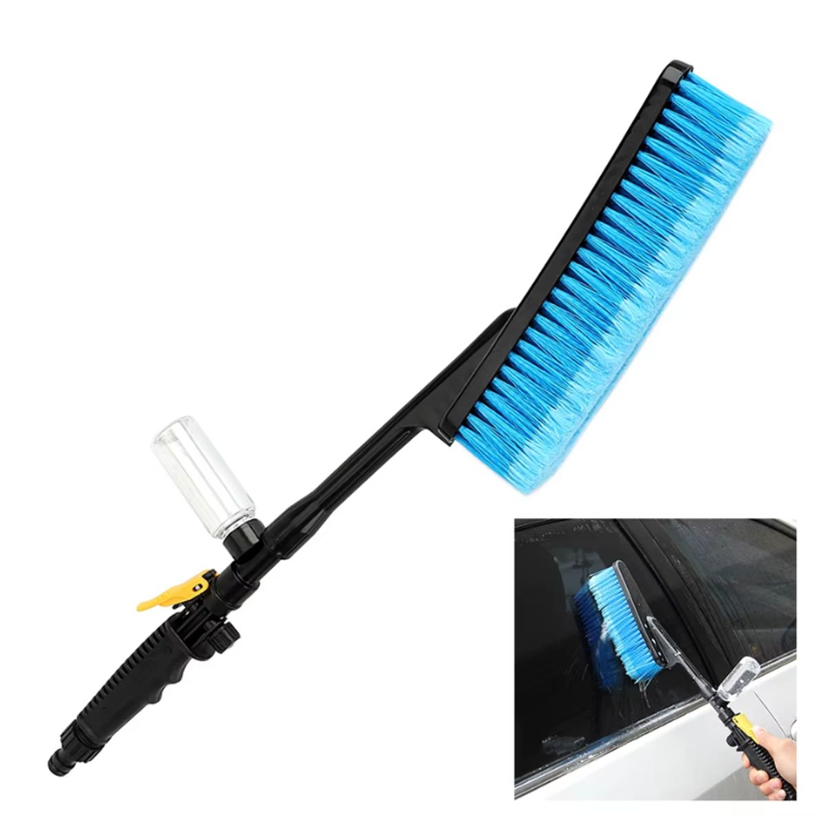 MOVI - CEPILLO PARA  AUTOS CON CONEXION AL AGUA Y  DEPOSITO DE JABÒN