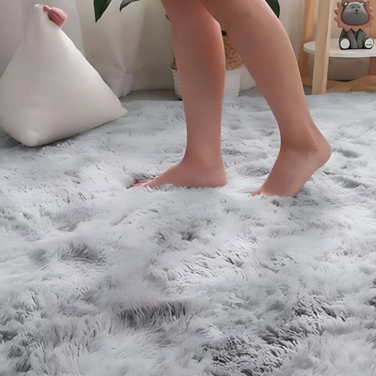 GENERICO - Alfombra Living Dormitorio Suave 200 x 300 cm GRIS