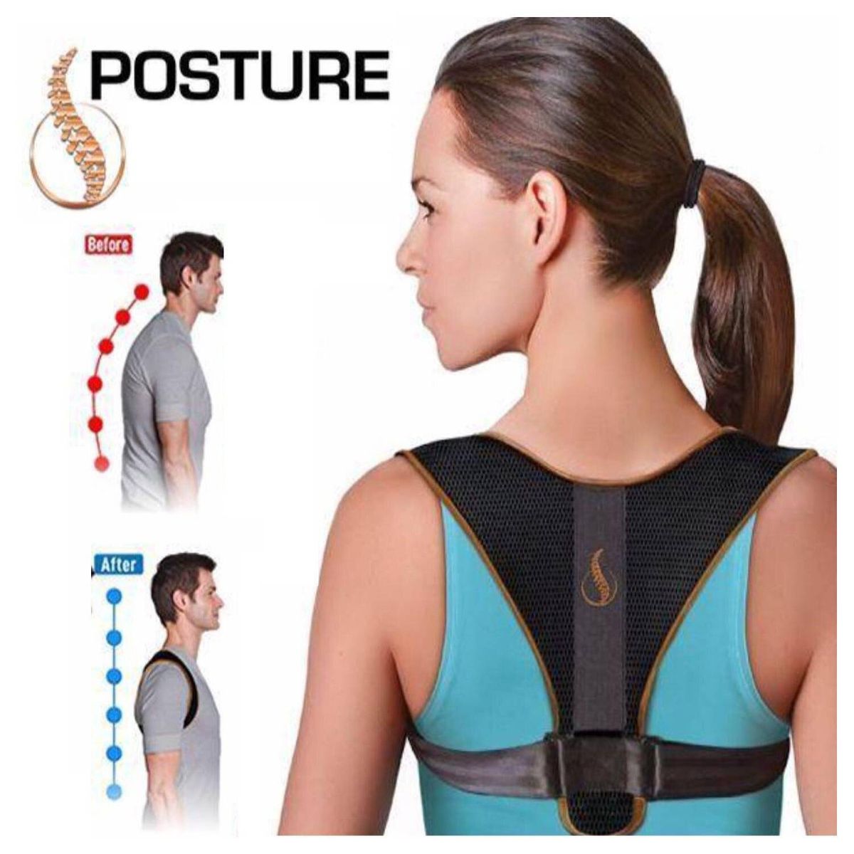 MOVI - CORRECTOR DE POSTURA UNISEX DOCTOR POSTURE