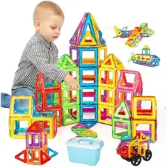 GENERICO - Set De Construcción Magnético De 46 Piezas Imanes Para Niños