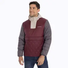 MERRELL - Parka Hombre Mid Zipper Burdeo