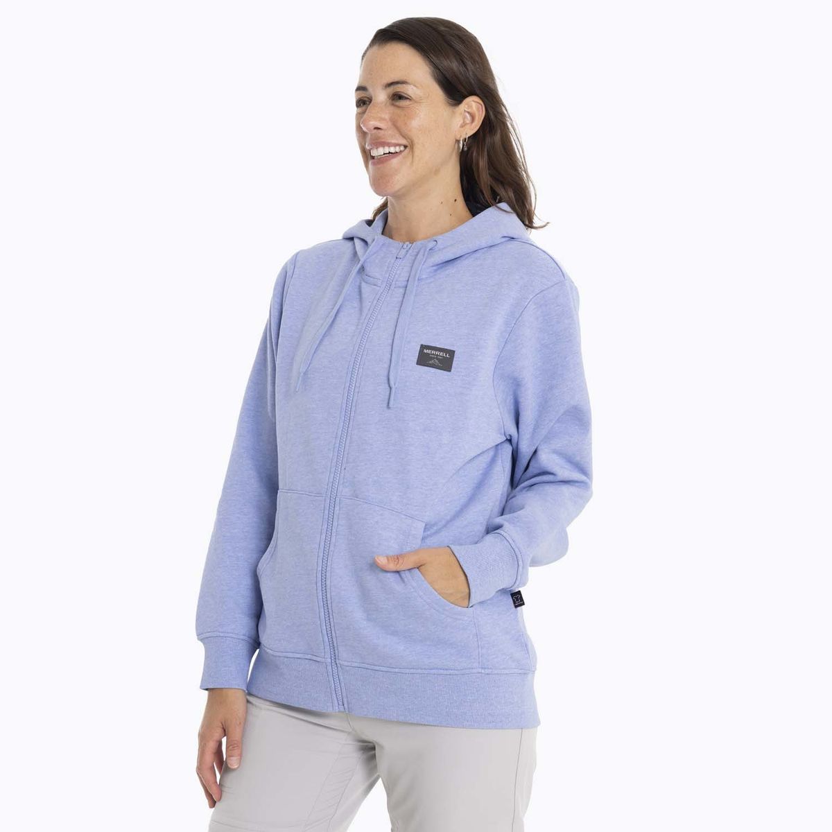 MERRELL - Poleron Mujer Alsek Sweatshirt Celeste MERRELL